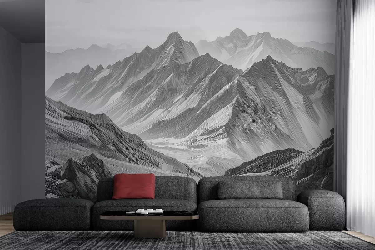wall murals Exquisite mountains w04997