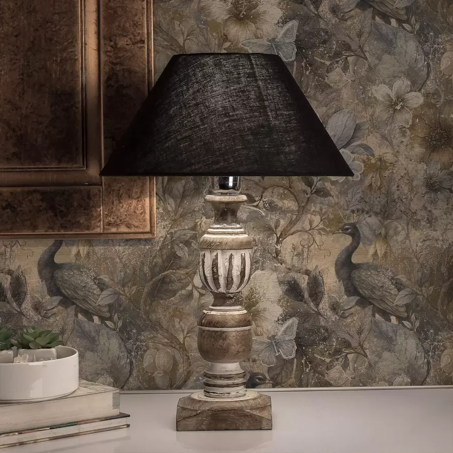 wall murals Aged floral collage with peacocks and butterflies a00897