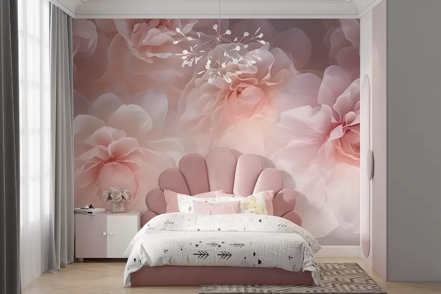 wall murals Peonies w04919