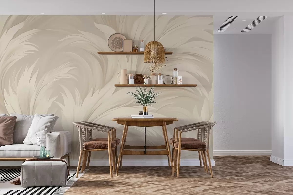 wall murals Abstract leaves w04987