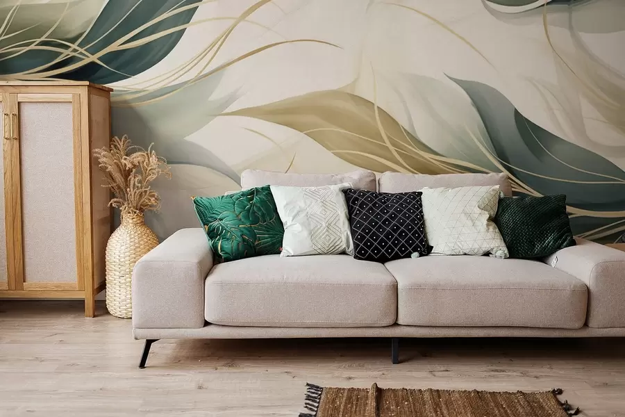 wall murals Abstract leaves w04990