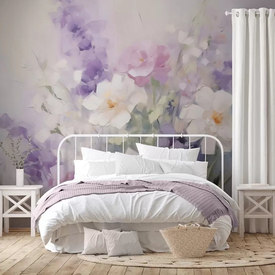 wall murals Abstract flower bouquet w09597
