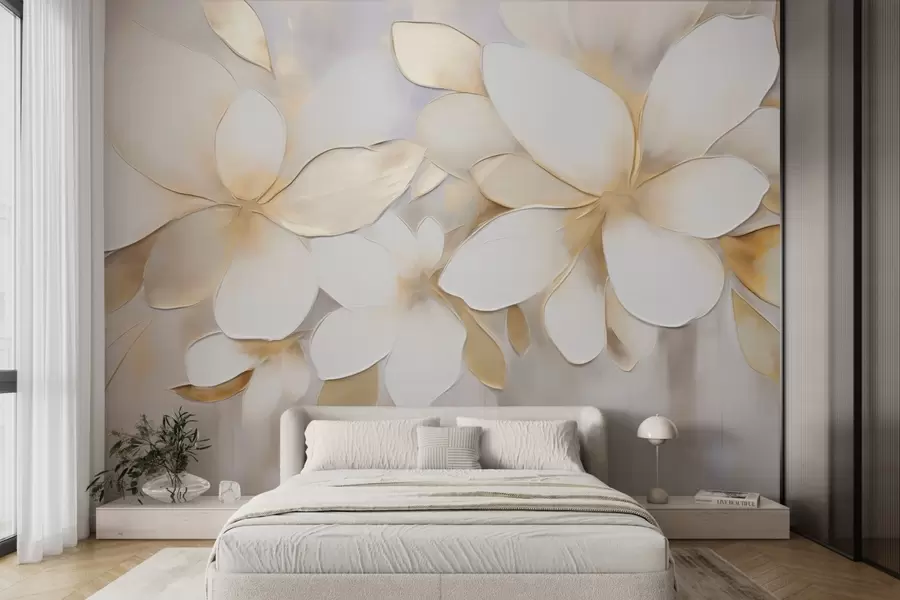 wall murals Abstract flowers w09598