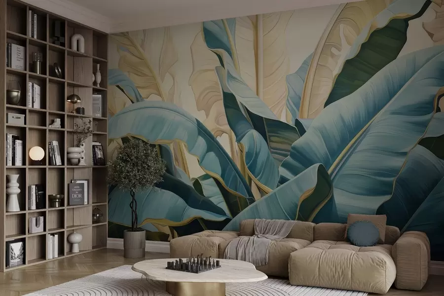 wall murals Large Banana Leaves w05005