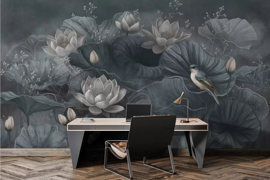 wall murals Serenity among nature's elegant blooms w02407