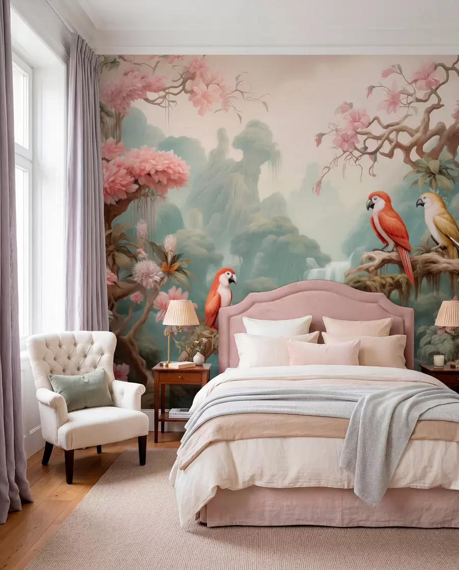 wall murals Parrot Falls w09580
