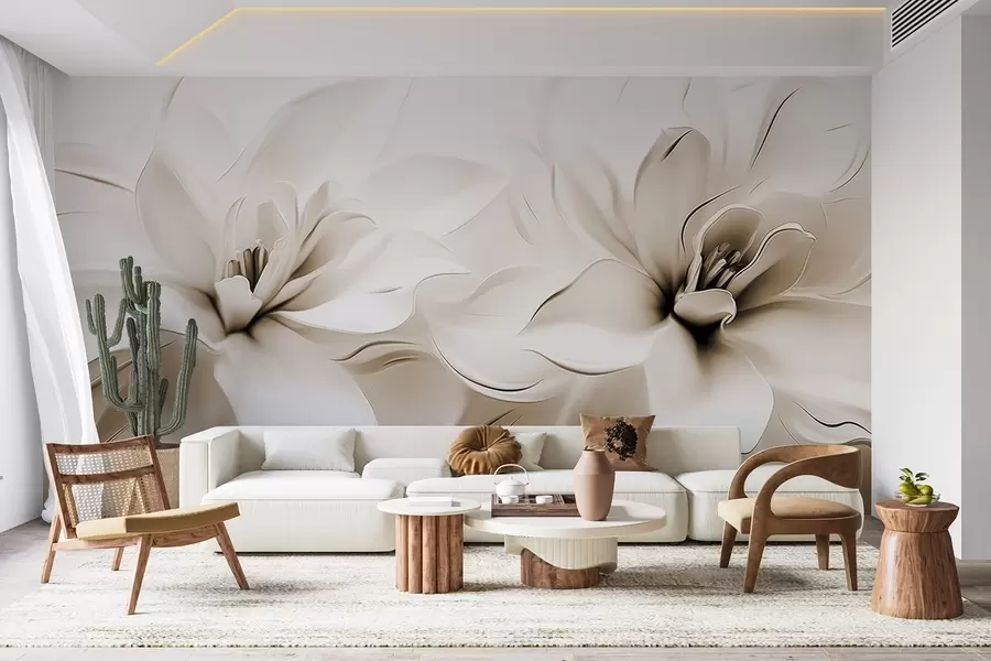 wall murals Fantasy flowers w04984