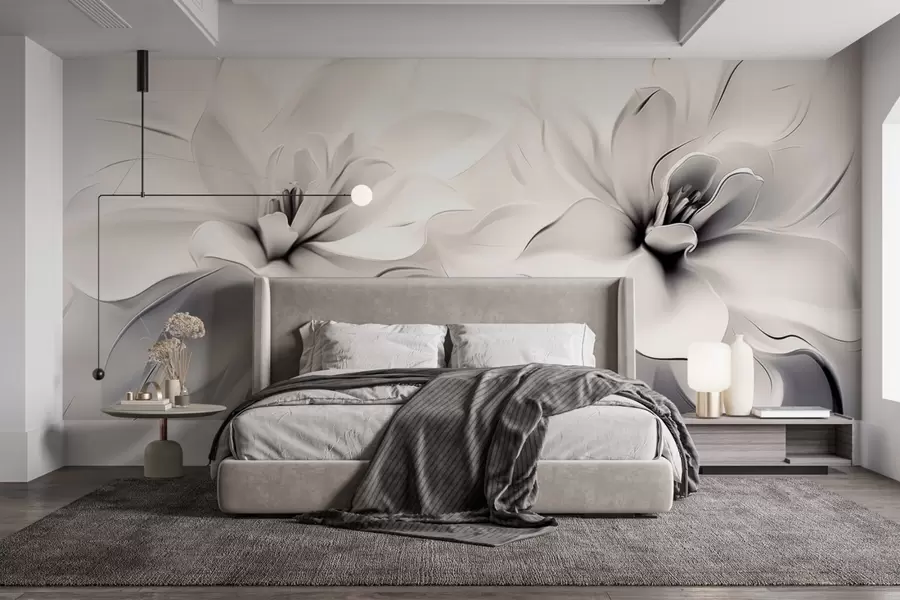 wall murals Fantasy flowers w04984v1