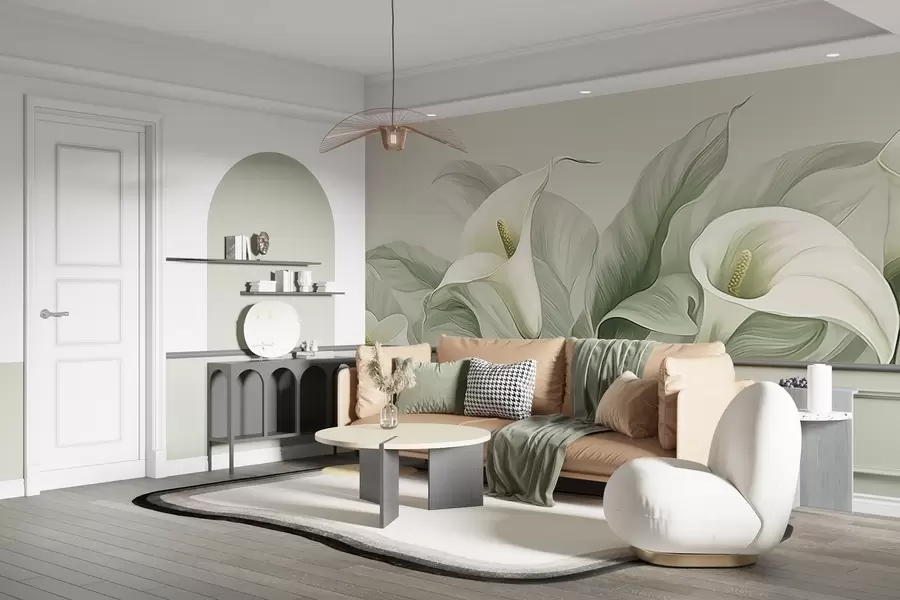 wall murals Exotic flowers w05028