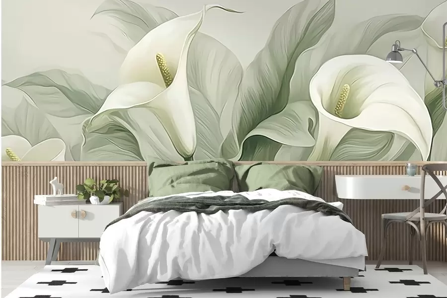 wall murals Exotic flowers w05028