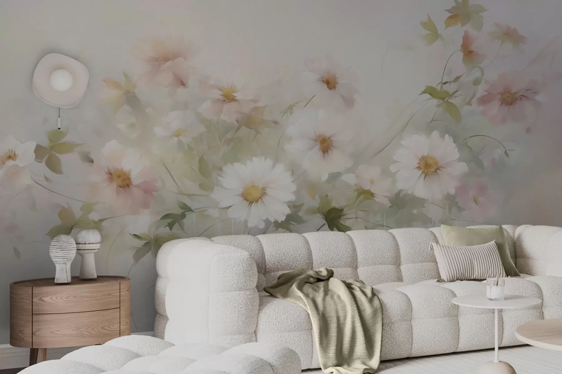 wall murals Delicate flowers imitation of painting w04906
