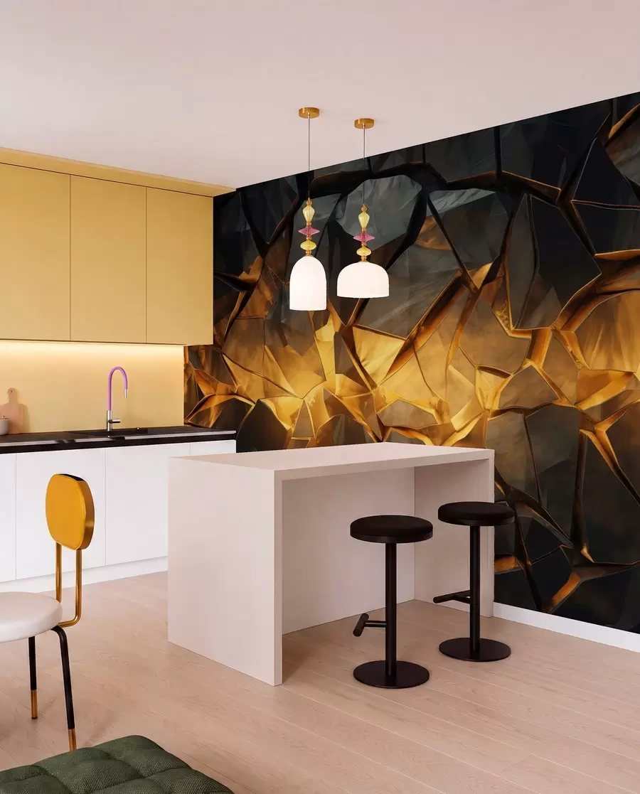 wall murals Watercolor Stone Imitation w05045