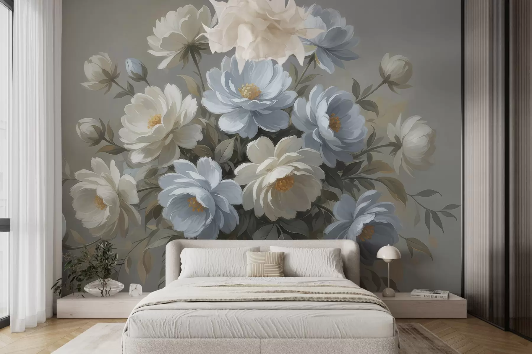 wall murals Delicate Flower Bouquet w05049