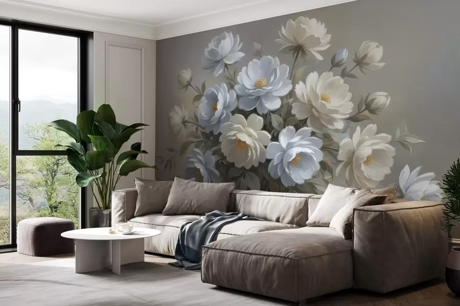wall murals Delicate Flower Bouquet w05049
