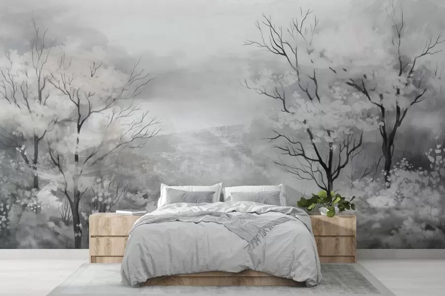 wall murals Light Breath of Trees w05054
