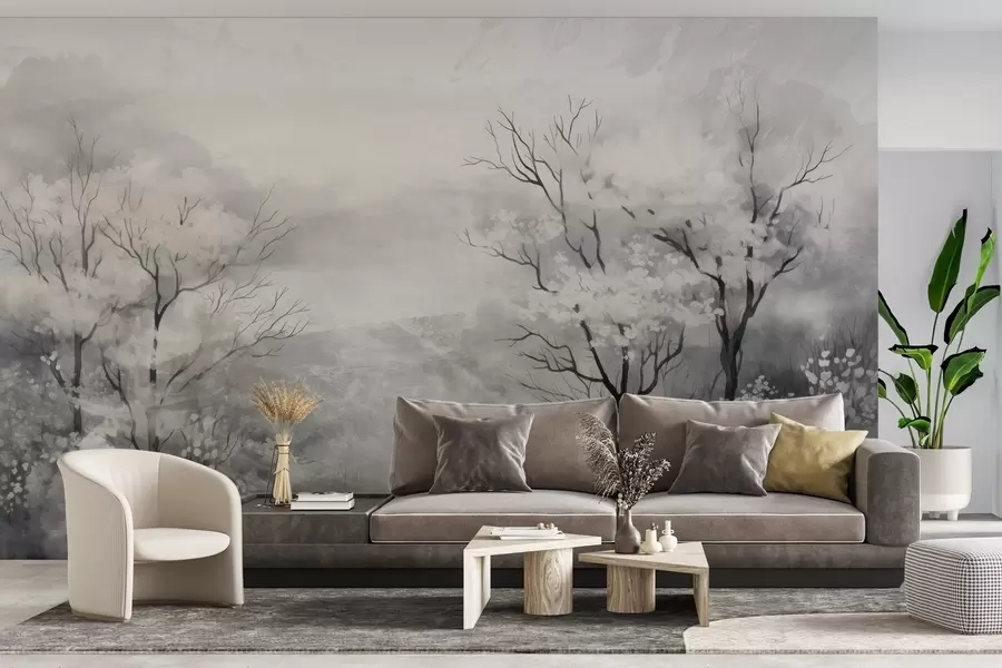 wall murals Light Breath of Trees w05054