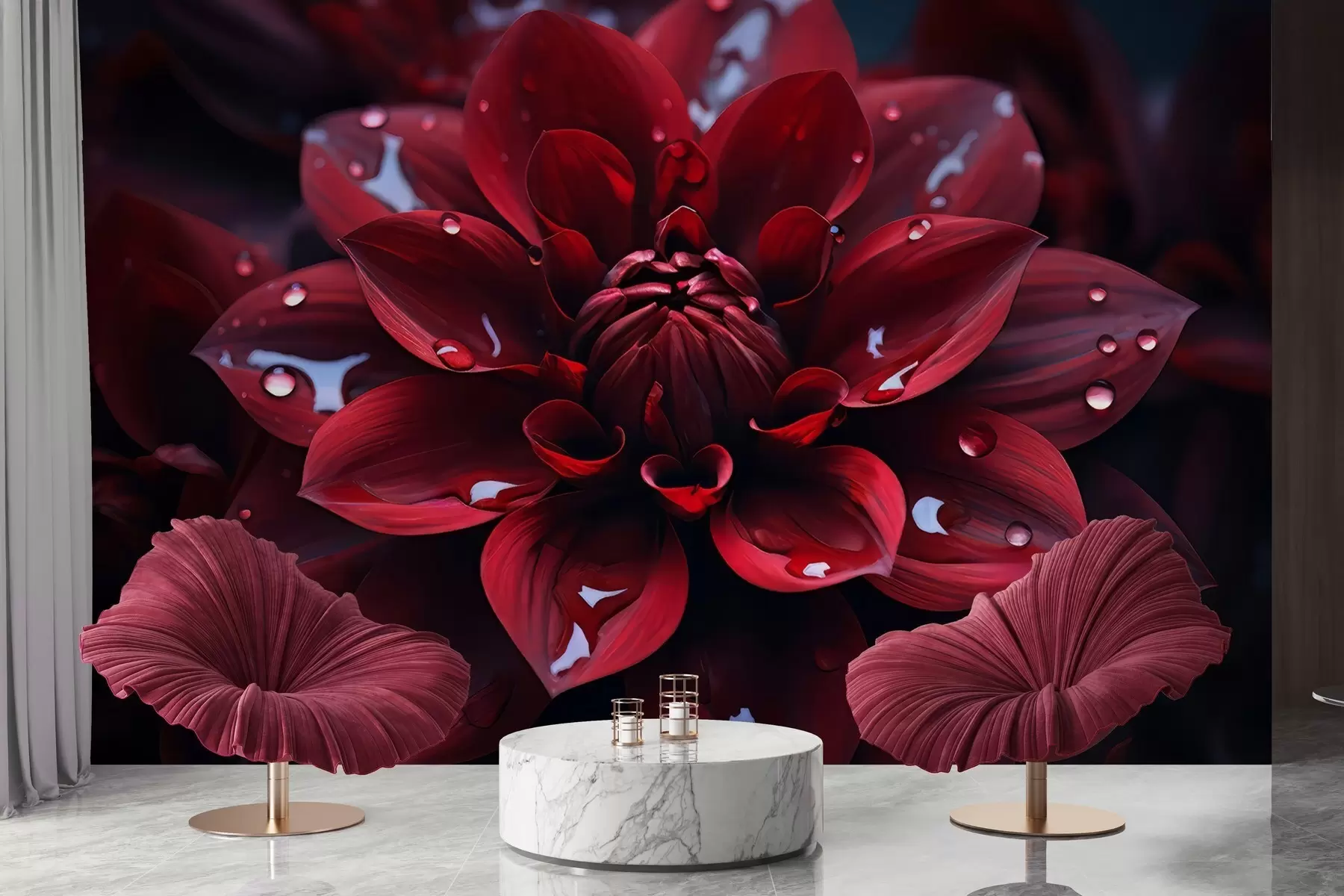 wall murals Juicy Сhrysanthemum w05057