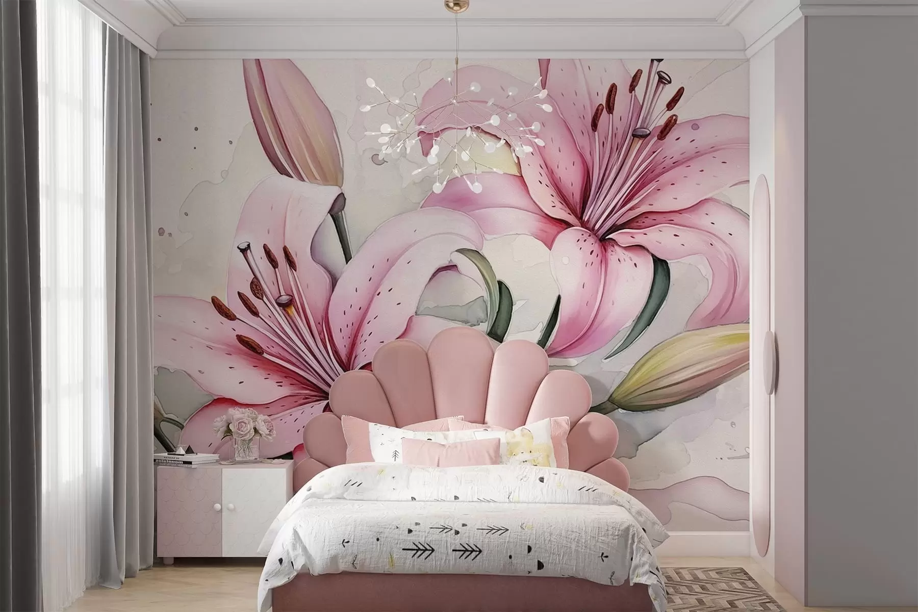 wall murals Lilies w04713