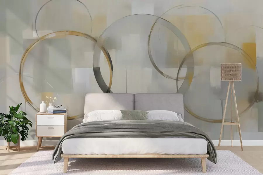 wall murals Circular abstraction w05100