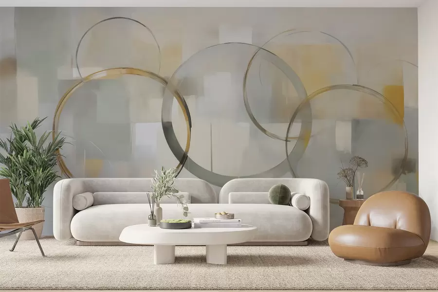 wall murals Circular abstraction w05100