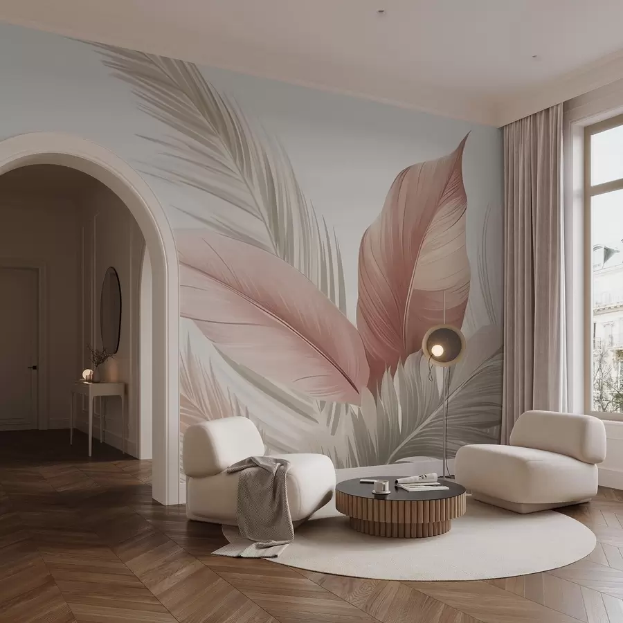 wall murals Sharp leaves, fern w04918