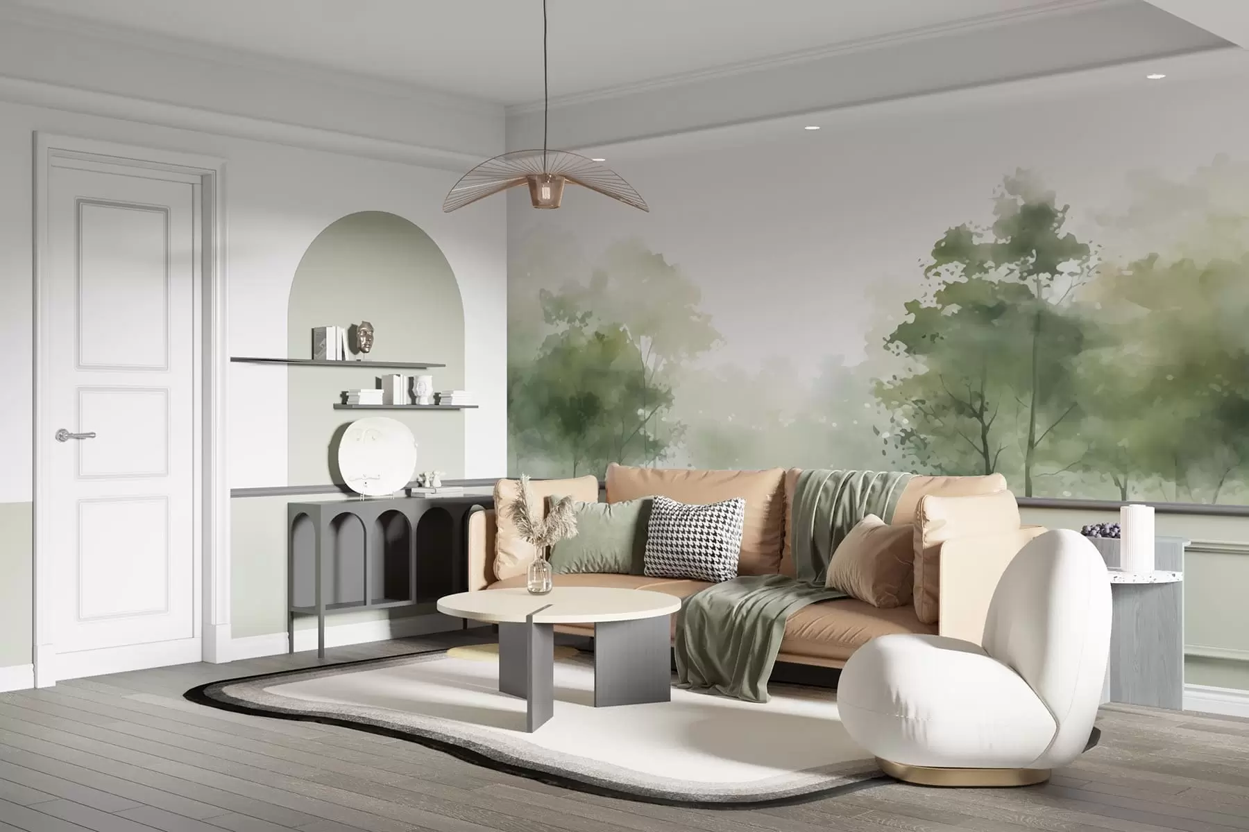 wall murals Trees, landscape w05081