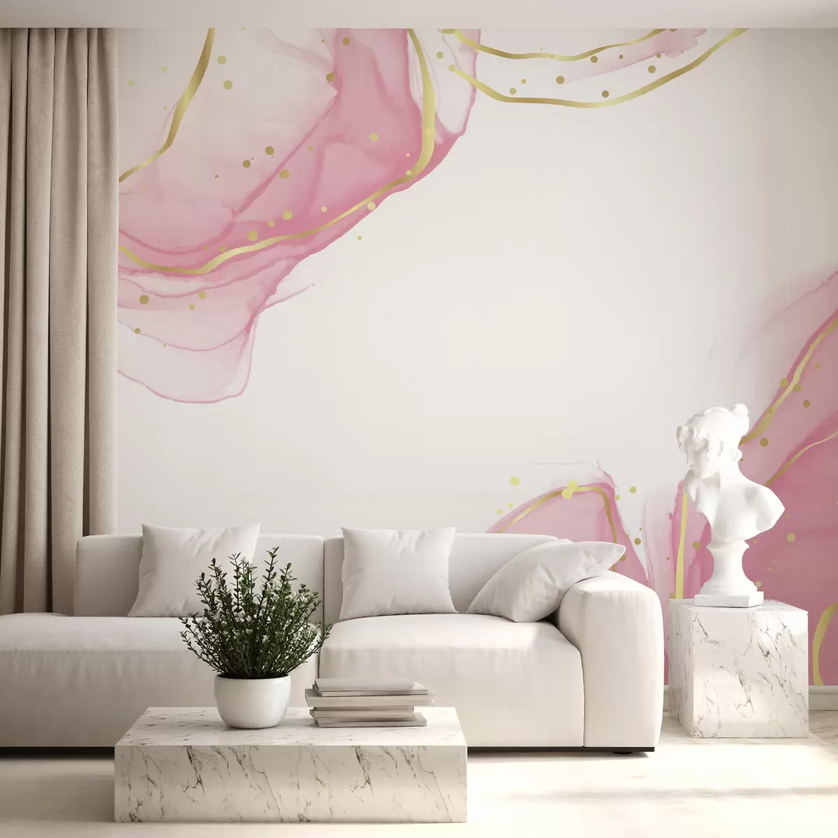 wall murals Textile, pink e petal u71848