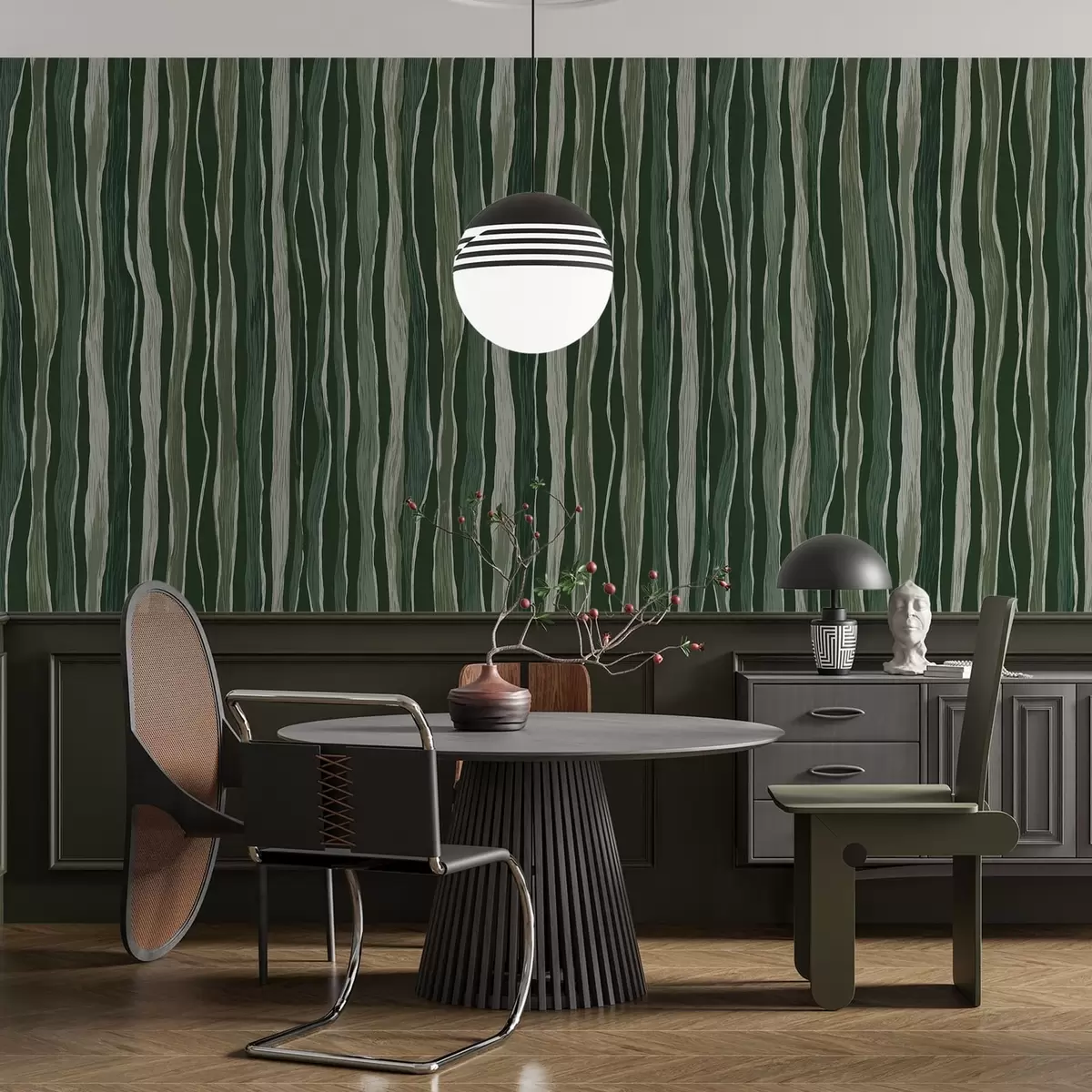 Wallpaper Wavy Stripes a01150v2