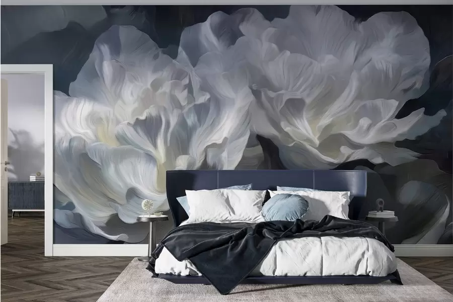 wall murals Luxurious petals w05039