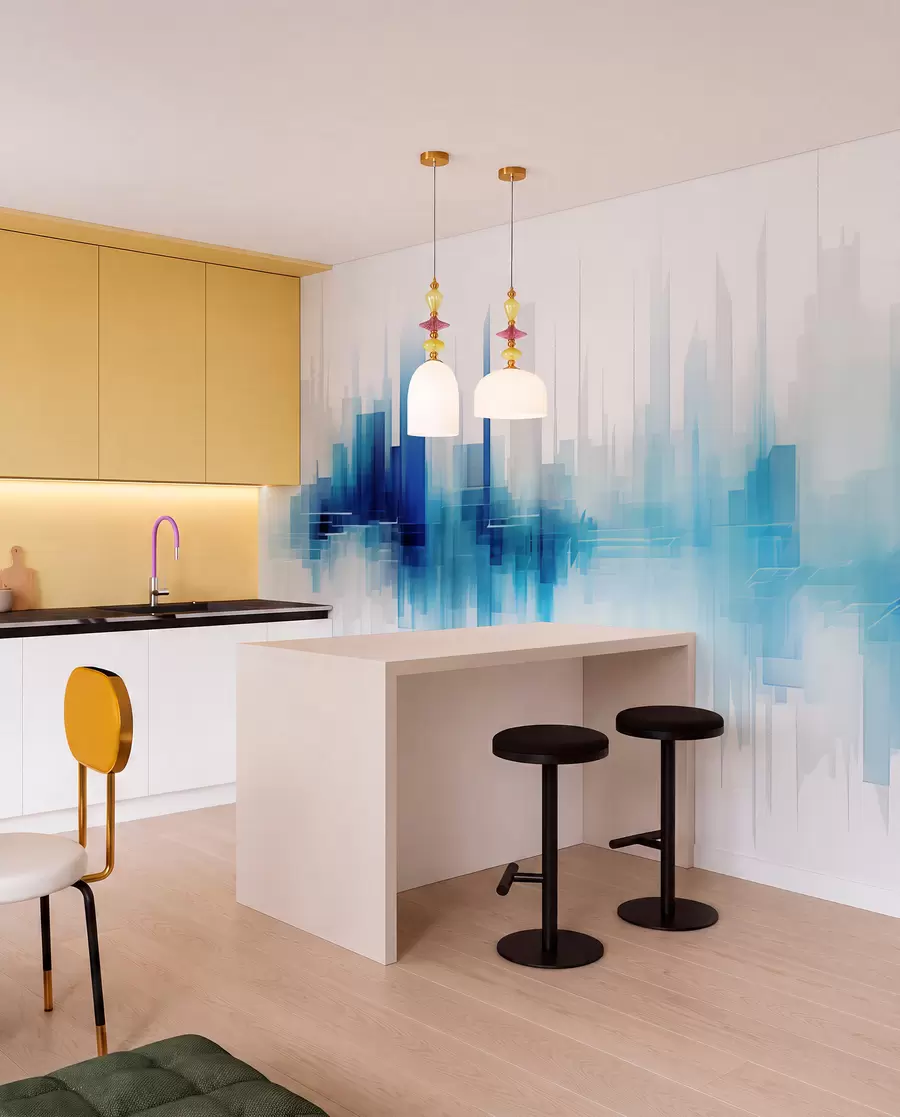 wall murals Watercolor breath w05172