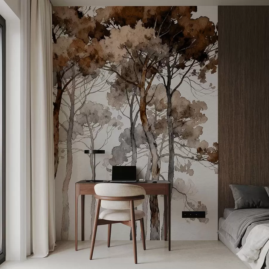 wall murals Painted pines w05173v1