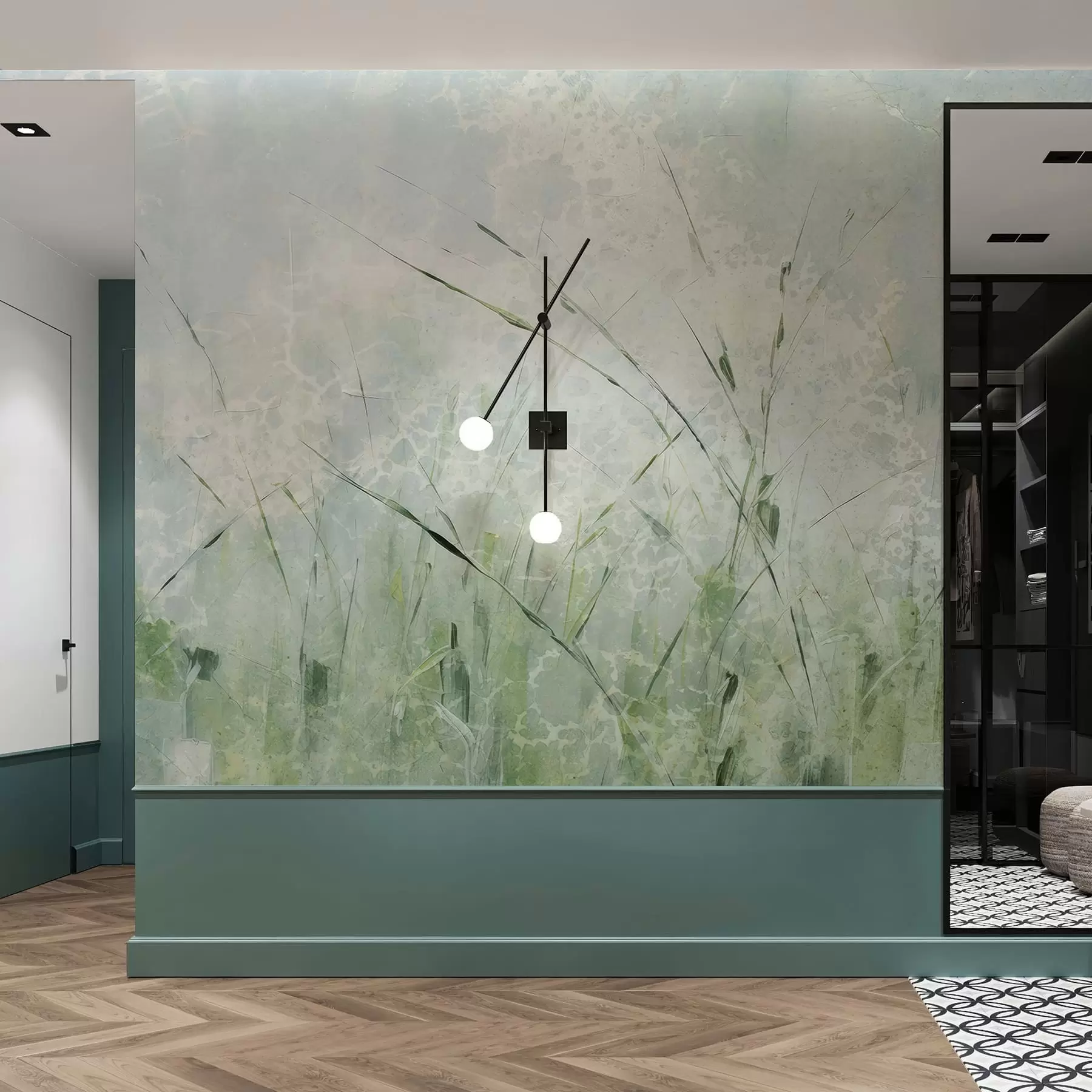 wall murals Grass lightness w05176