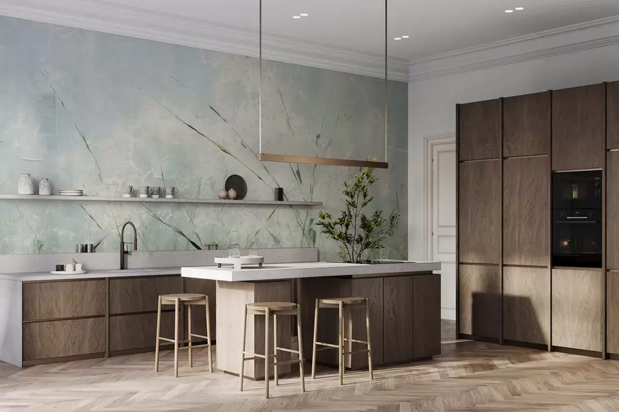 wall murals Grass lightness w05176