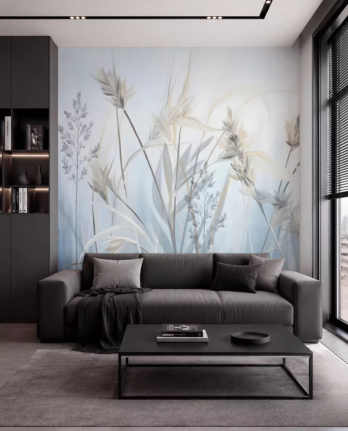 wall murals Blue Meadow w09652