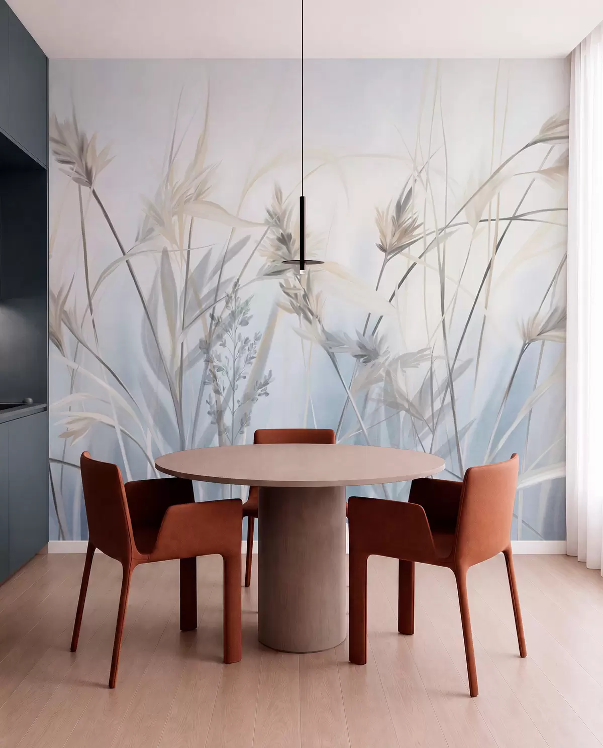 wall murals Blue Meadow w09652
