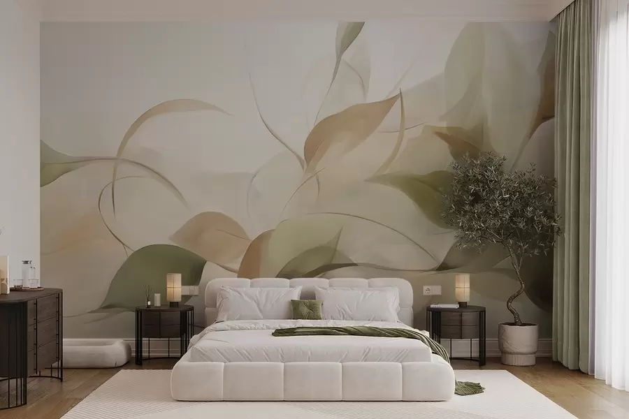 wall murals Abstract foliage w05207