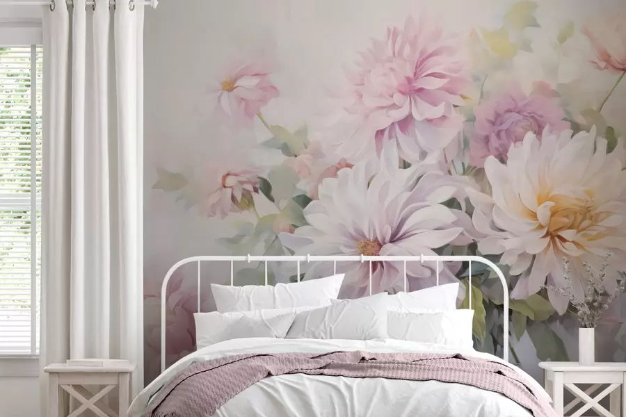 wall murals Delicate flowers w05026