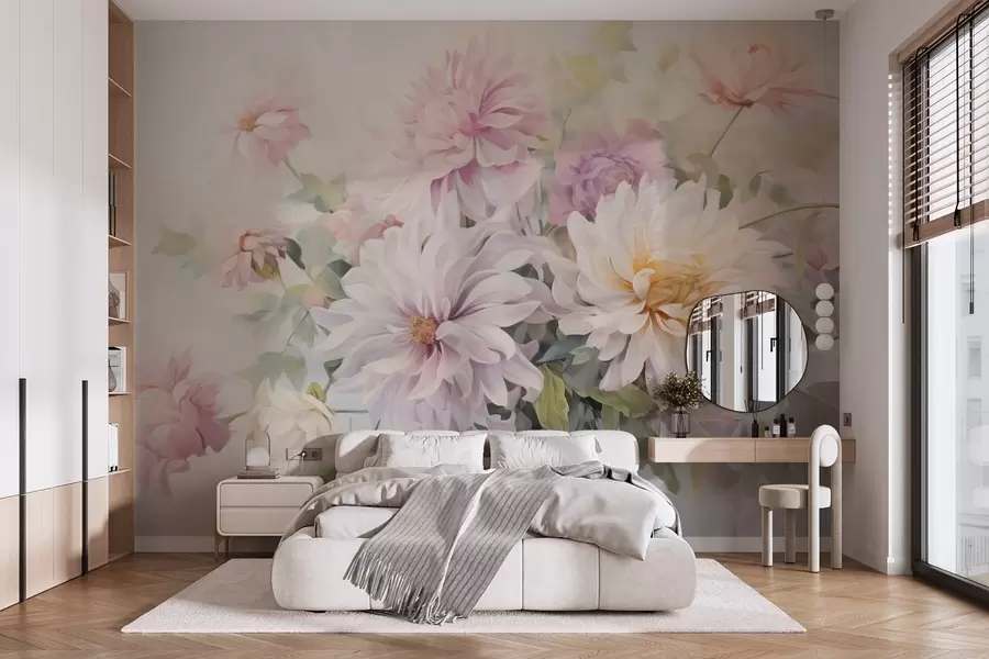 wall murals Delicate flowers w05026