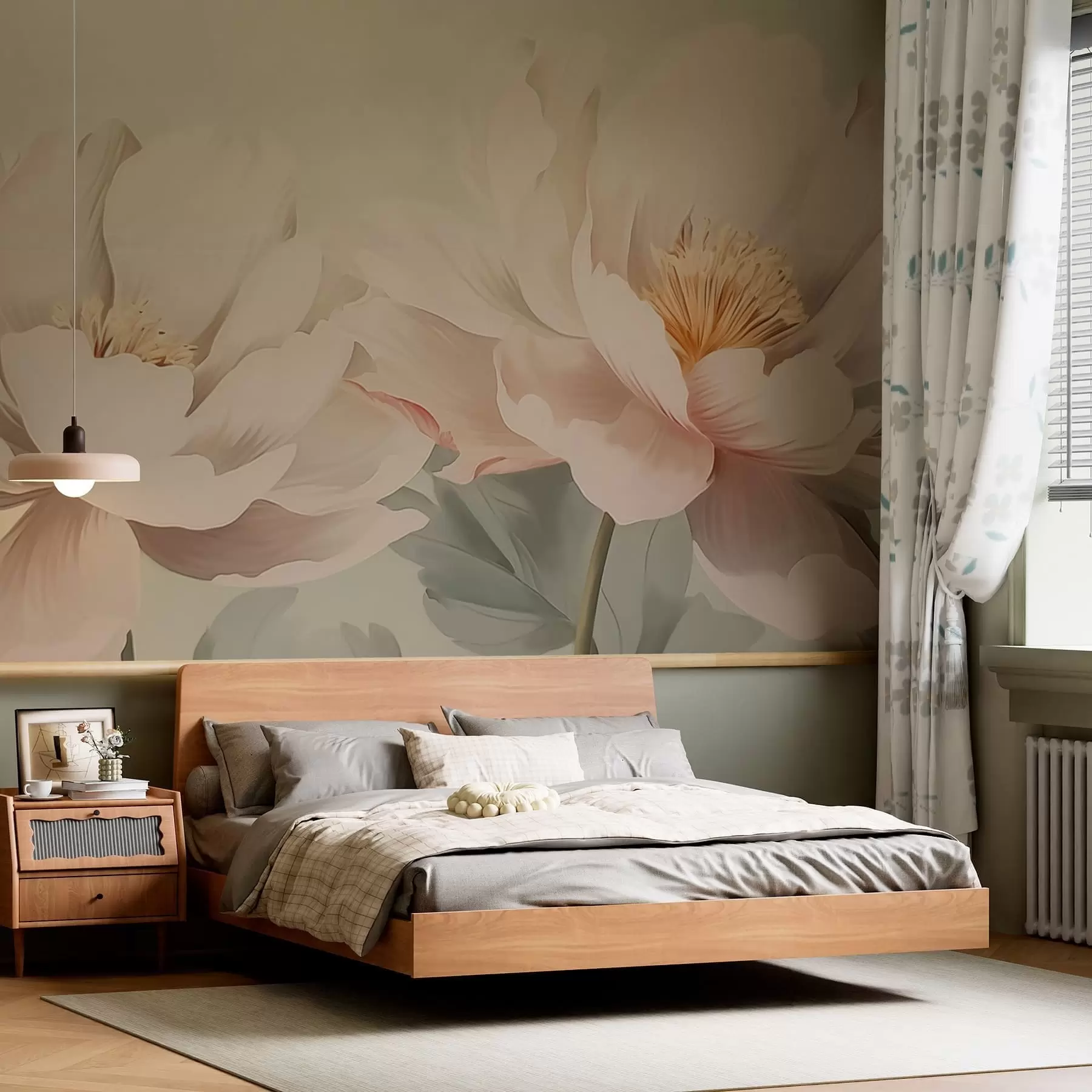 wall murals Peonies w05077