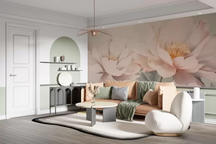 wall murals Peonies w05077