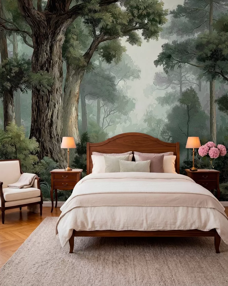 wall murals Deciduous forest w05196