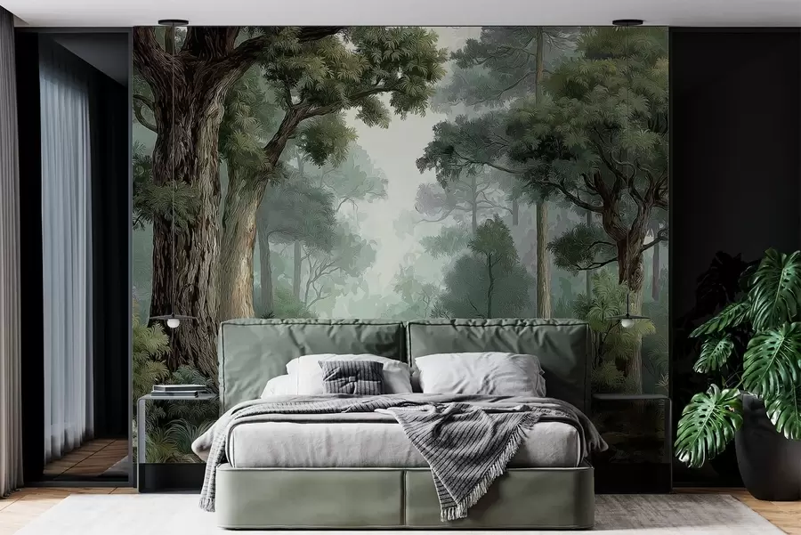 wall murals Deciduous forest w05196