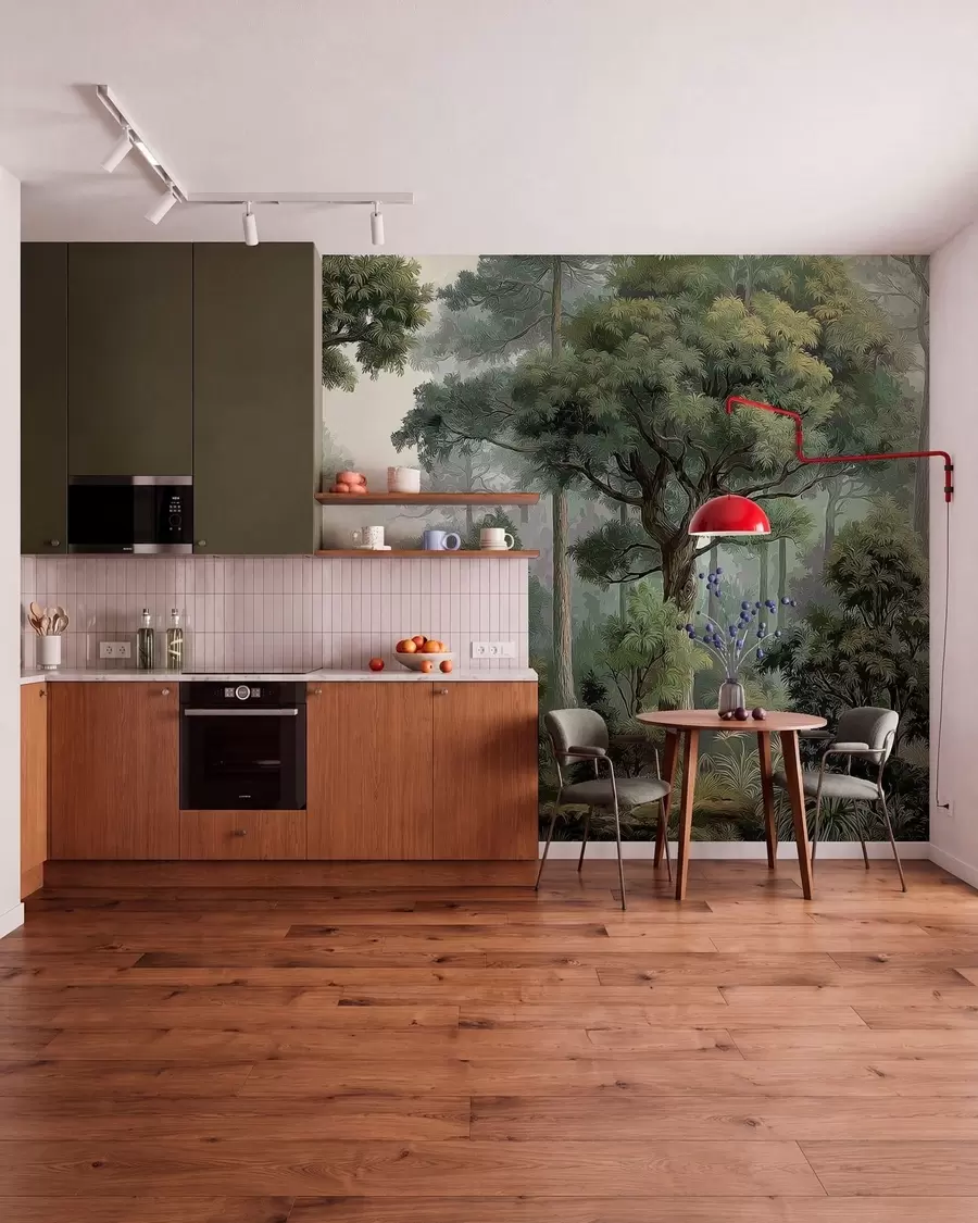 wall murals Deciduous forest w05196