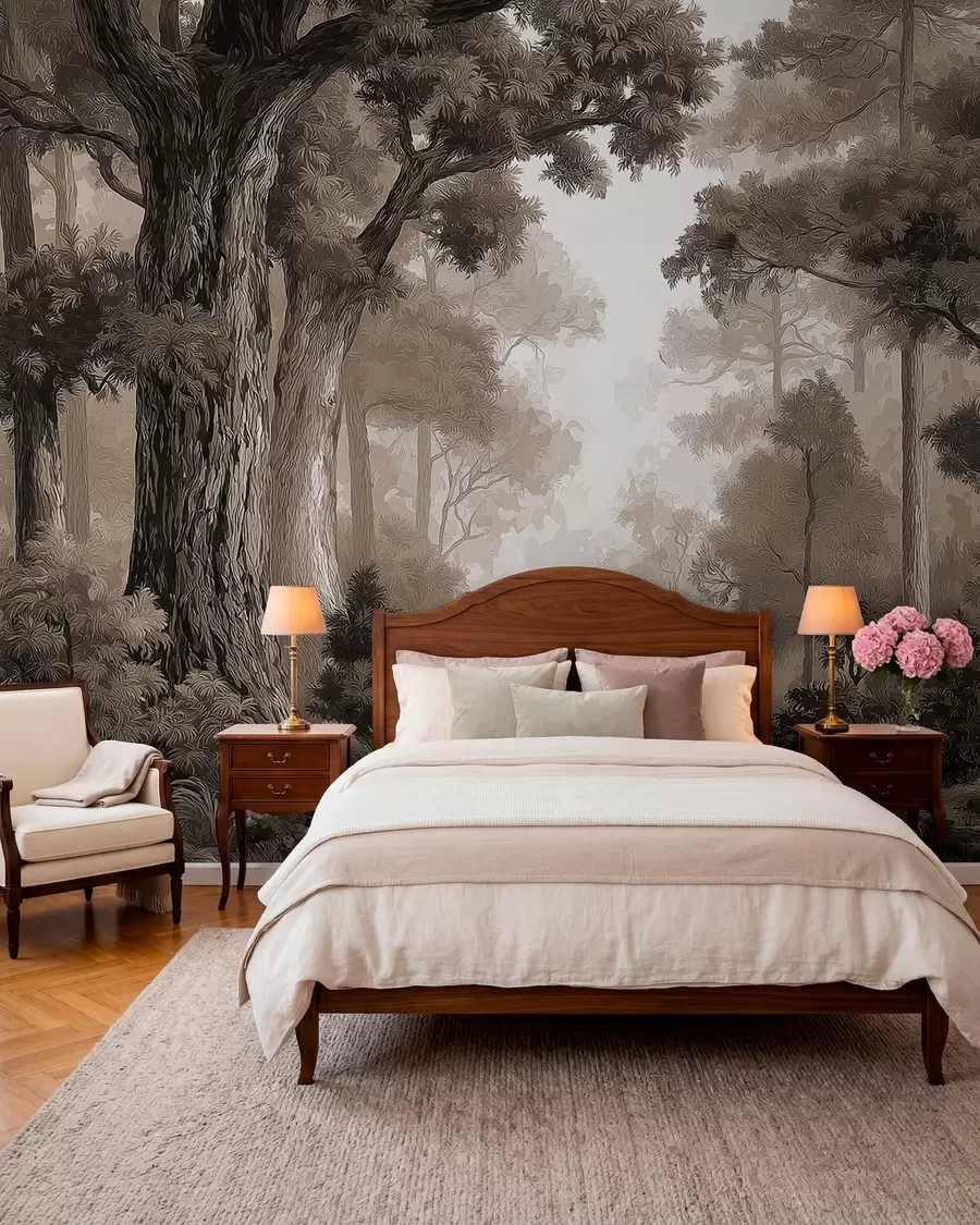 wall murals Deciduous forest w05196v1
