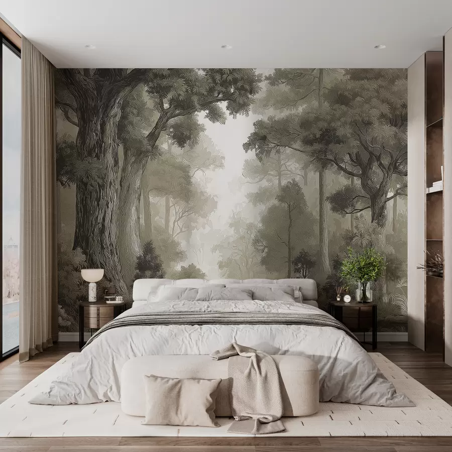wall murals Deciduous forest w05196v1