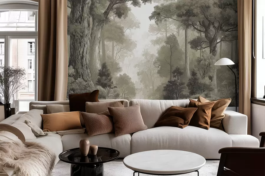 wall murals Deciduous forest w05196v1