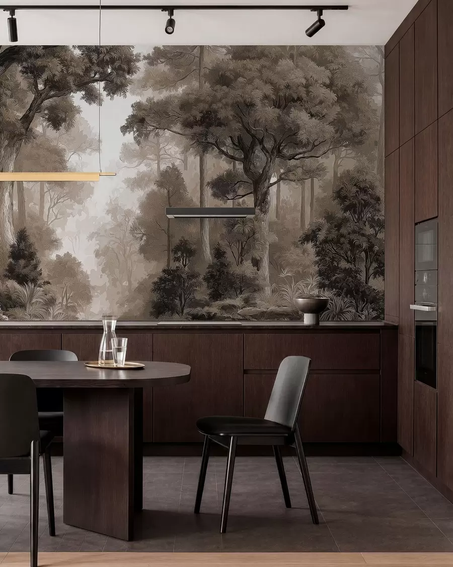 wall murals Deciduous forest w05196v1