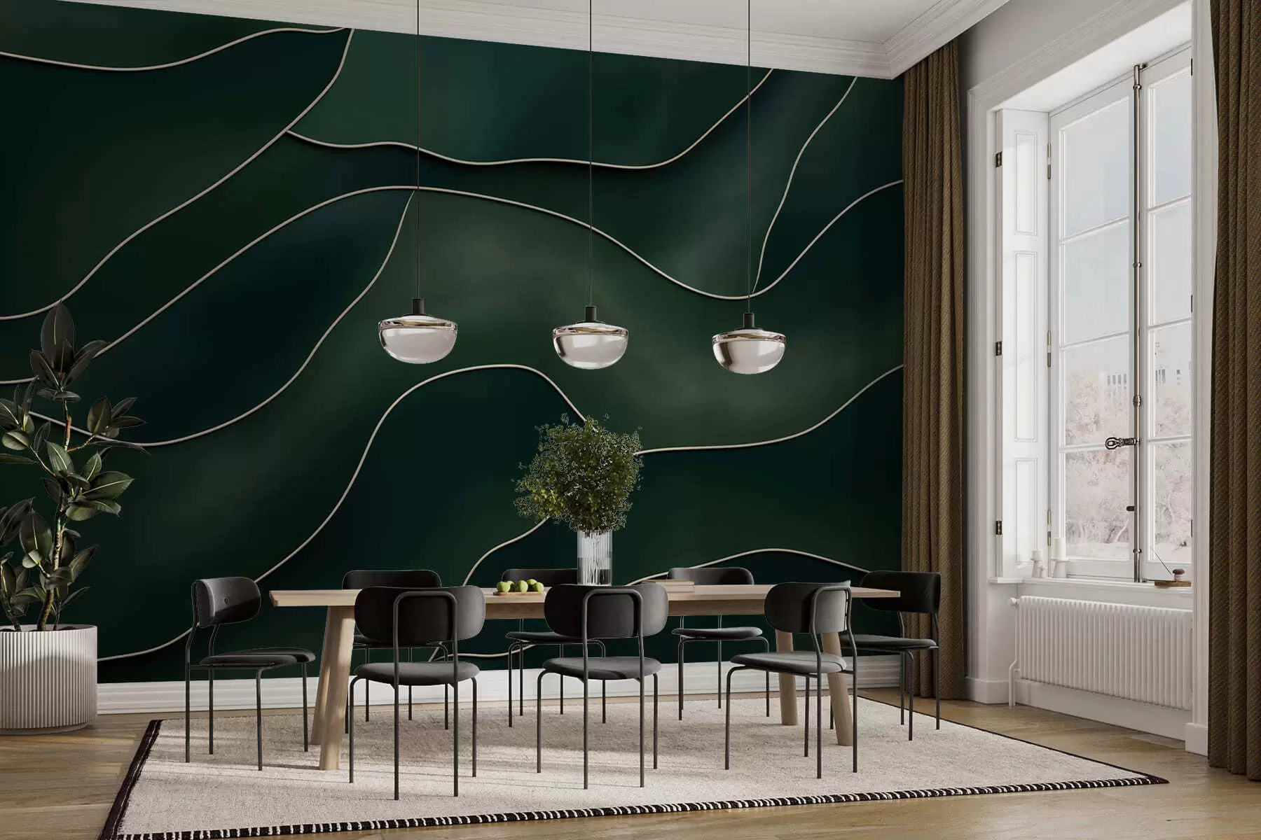 wall murals Abstract lines w05218