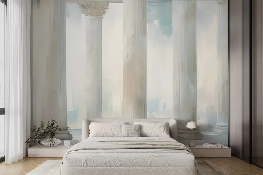 wall murals Columns imitation of painting w05228