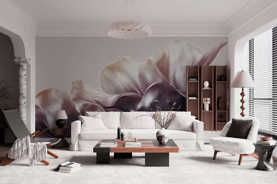 wall murals Volumetric petals w05242v1